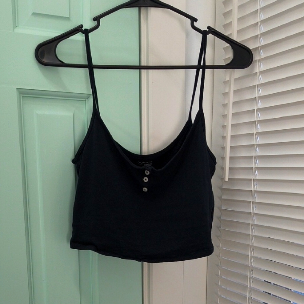 Offline by Aerie Black Spaghetti Strap Top
